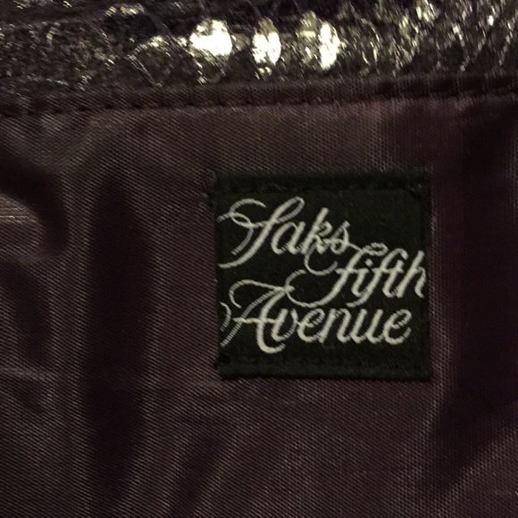 SAKS FIFTH AVE CLUTCH (NEVER USED)